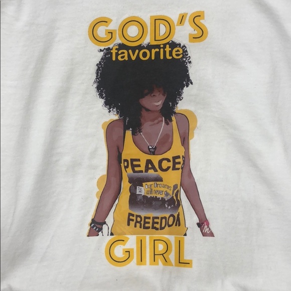 Brand New Custom Gods Favorite Girl White Graphic - Picture 7 of 8